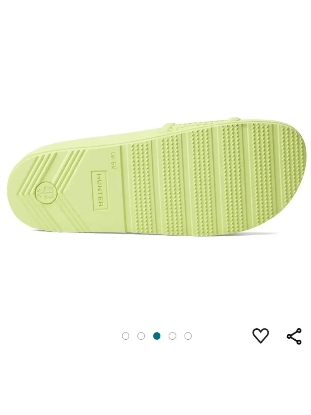 Hunter Men's Bloom Algae Foam Slide Zesty Yellow